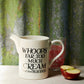 EMMA BRIDGEWATER MEDIUM STRAIGHT JUG BLACK TOAST CREAM