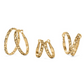 BRIGHTON EARRINGS CONTEMPO MEDIUM HOOP GOLD