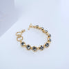 MYKA BRACELET ELLA BRIGHT GOLD, BLACK DIAMOND