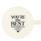 EMMA BRIDGEWATER 1/2 PINT MUG BLACK TOAST THANK