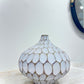 CARVED DIVOT RESIN BUBBLE VASE