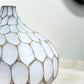 CARVED DIVOT RESIN BUBBLE VASE