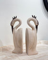RESIN HERON BOOKENDS