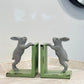 CAST IRON RABBIT BOOKENDS