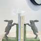CAST IRON RABBIT BOOKENDS