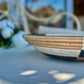 Close-up of a woven basket with blurred background