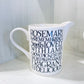 EMMA BRIDGEWATER MEDIUM STRAIGHT JUG BEAUTIFUL BAY