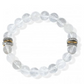 View of a stretch crystal bracelet 