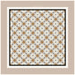de LAMAR SILK SQUARE SCARF, IVORY/BEIGE