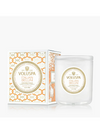 Italian Belini candle in a jar, beautifully boxed. Shop Voluspa Candles @provenancefinethings.ca