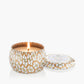 A beautiful printed Voluspa mini tin candle with lid. Italian Bellini fragrance. Shop Voluspa candles @provenancefinethings.ca