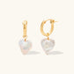LEAH ALEXANDRA EARRINGS AMELIA HEART HOOPS