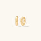 LEAH ALEXANDRA EARRINGS MARGO HOOPS, GOLD